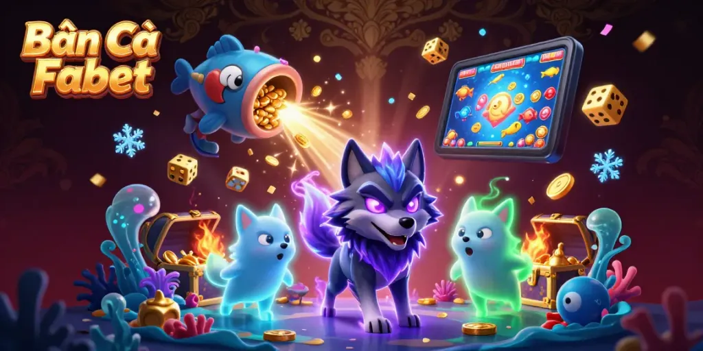 Experience thrilling moments in Bắn Cá Fabet, where players engage in epic fish shooting battles amidst vibrant graphics.