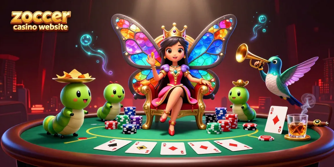 Experience thrilling gameplay at the Zoccer casino website with vibrant poker scenes and colorful characters.